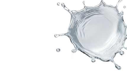 A dynamic water splash captured in high detail, showcasing the beauty and movement of liquid in a minimalist aesthetic.