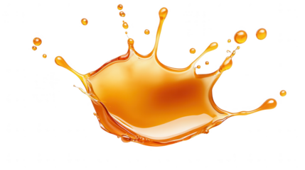 A vibrant liquid splash in orange hues, perfect for creative designs and backgrounds. Captures motion and energy.