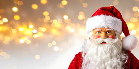 3D Santa Preparing for Magical Night with Soft Lights and Bokeh Background - Iconic Christmas Scene