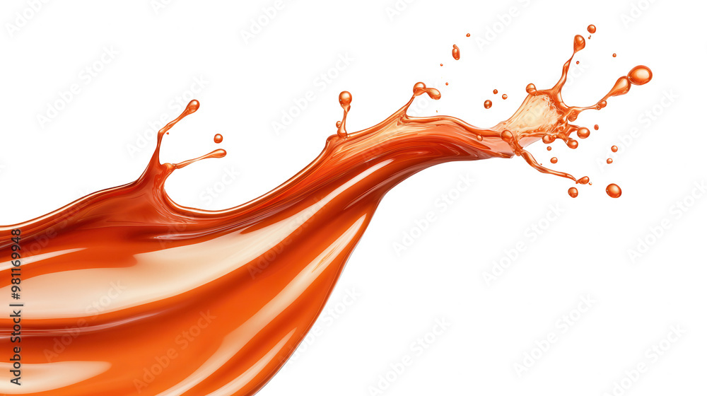 Poster a vivid splash of red liquid against a black background, showcasing dynamic motion and fluidity in d