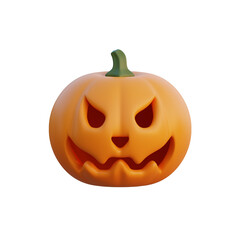 Halloween pumpkin. 3d rendering illustration