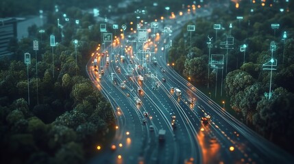 Smart traffic management system in a busy city