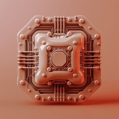 Obraz premium icon 8K Metaversethemed clay style isolated on pure solid background of virtual existence Pop