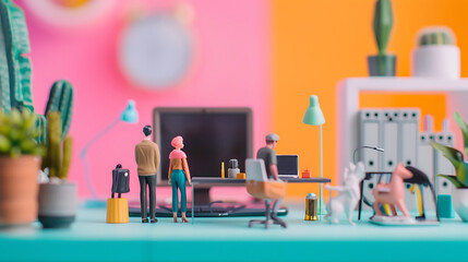 miniature business poster