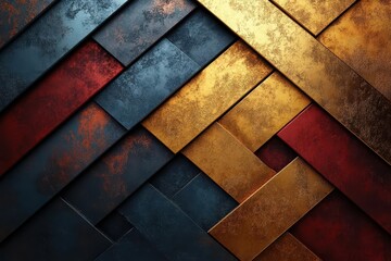 sleek modern design featuring interlocking golden and maroon arrows glossy metallic sheen dynamic composition on luxurious gradient background