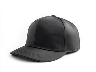 Fototapeta premium Snap Back Hat. Blank Cap Mock Up Set on White Background for Fashion and Sport