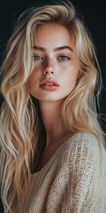 Fototapeta premium Snapshots of a Pretty Blonde Woman: Model Test Photoshoot