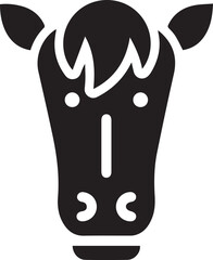 Horse icon symbol vector image Illustration
