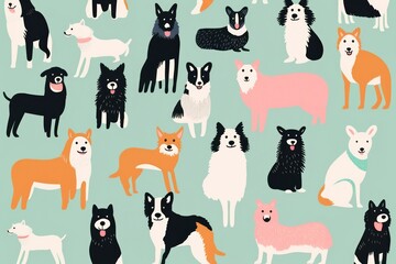 Dogs backgrounds pattern mammal.