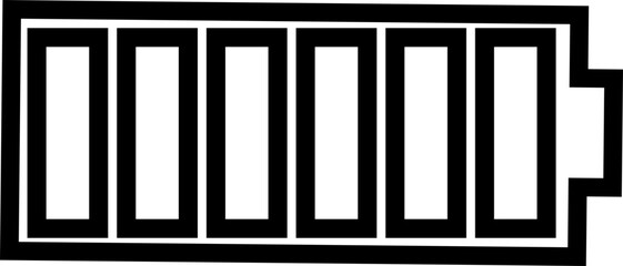 Rechargeable battery isolated icon, charging accumulator vector icon editable stroke