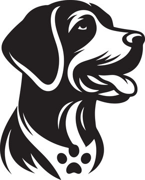 recommend clip art: Dog Silhouette Vector Illustration Design
                    