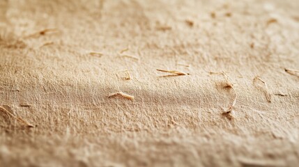 Soft brown textured paper background with natural fiber details for use in crafting and eco-friendly packaging