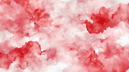 Fototapeta premium A soft and vibrant watercolor background featuring shades of red blending beautifully with light tones, ideal for artistic designs.