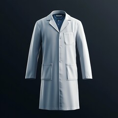 3D Lab Coat Icon: Professional Attire for Science Illustration Logo