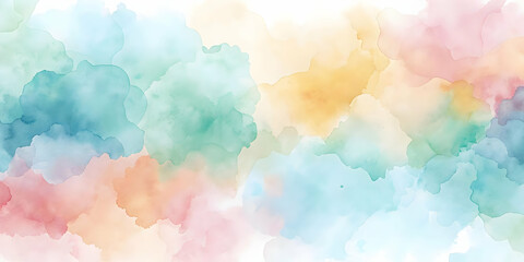 Soft Watercolor Pastel Calendar 2025: Seamless Background Design for Serenity and Creativity