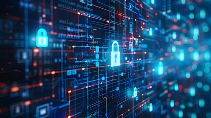 Obraz premium Illustrate a security model featuring encryption standards, user access management, and audit logs for a digital file sharing service