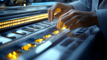 3D Integrity Auditors Inspecting Voting Machines: Close-Up of Election Integrity Checks, Technical Examination of Components on Isolated White Background