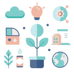 Abstract Geometric Patterns with Vibrant Gradients