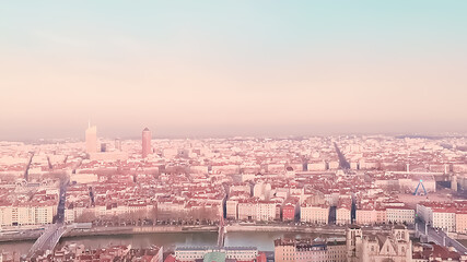 France Lyon Landscape Europe illustration