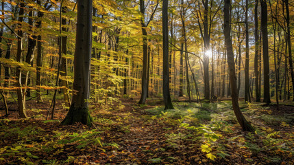 Obraz premium The Forest in Autumn Light
