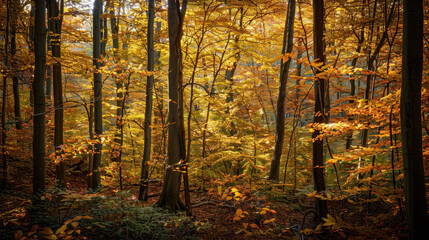 The Autumn Forest Landscape