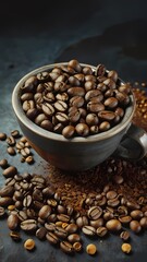 Fototapeta premium 4K Coffee Wallpaper for iPhone & Android – Stunning HD Backgrounds | Best Coffee-Themed HD Wallpapers | Mobile & Desktop | High-Resolution Coffee Art