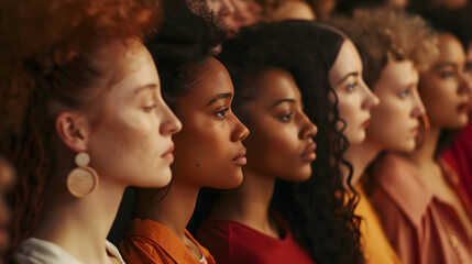 Obraz premium Diverse women coming together