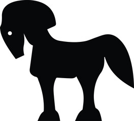 Horse icon symbol vector image Illustration
