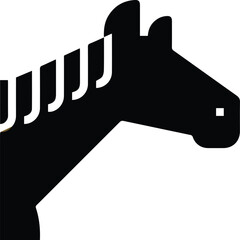 Horse icon symbol vector image Illustration
