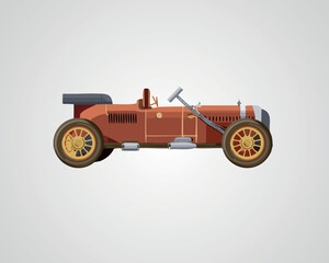 Classic Sports Car Illustration - Vintage Car