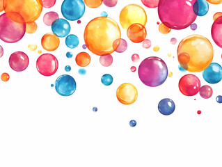 Flat Plain Background with Floating Donation Bubbles Concept - Clean Light Design Showcasing Fundraising Encouragement with Ample Copy Space for Effective Communication