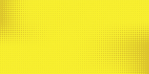 Dots halftone yellow orange color pattern gradient texture with technology digital background. Dots pop art comics with summer background.