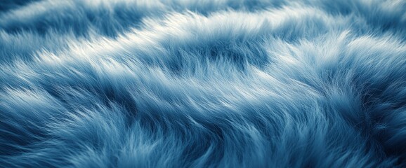 Fototapeta premium Abstract Blue Fur Texture Background