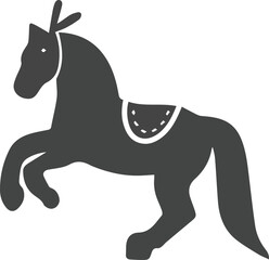 Horse icon symbol vector image Illustration
