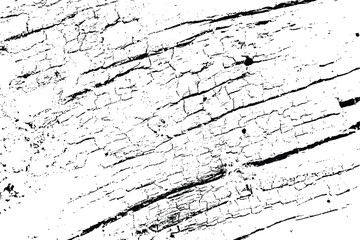 Trace of tree wood texture bark. Black white wooden background surface with natural pattern. Vector plank wood texture.
