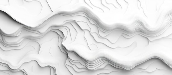 Sedimentary Concrete Texture In White 3D Wall Panel With Relief