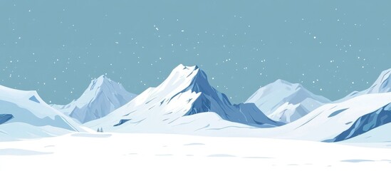 Snowy Mountain Surface Texture Flat Snow Pattern Background