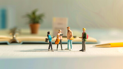 scene of miniature technology