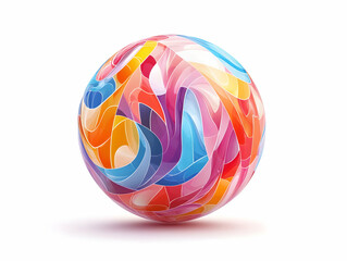 Obraz premium Flat Crystal Ball Tile Kaleidoscope Icons: Cartoon Style Prediction Patterns with Mesmerizing Swirling Effects on White Background for Innovative Forecasting Methodology
