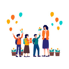 Fototapeta premium Give a teacher a gift