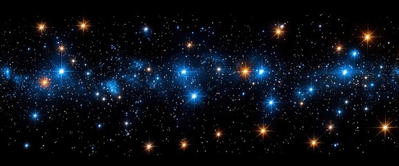 Night Sky with Stars and Milky Way Galaxy