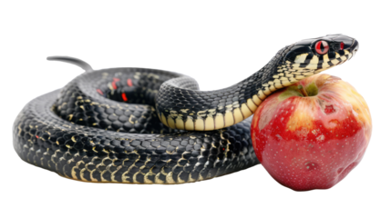 close up of a red snake