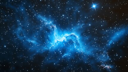 Space Galaxy Night Sky With Cosmic Clouds ,Universe science astronomy. Illustration Background