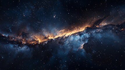 Fototapeta premium Space Galaxy Night Sky With Cosmic Clouds ,Universe science astronomy. Illustration Background