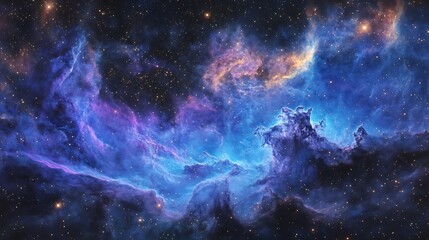 Fototapeta premium Space Galaxy Night Sky With Cosmic Clouds ,Universe science astronomy. Illustration Background