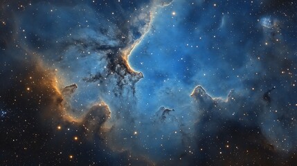 Space Galaxy Night Sky With Cosmic Clouds ,Universe science astronomy. Illustration Background