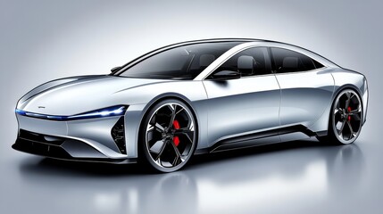 Futuristic Electric Car Design Concept