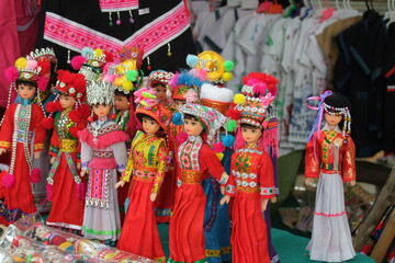 colorful_girl_dolls_from_north_thailand