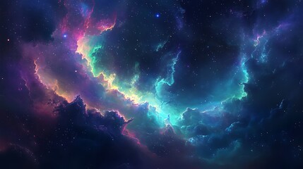 Obraz premium Space Galaxy Night Sky With Cosmic Clouds ,Universe science astronomy. Illustration Background