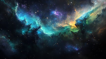 Fototapeta premium Space Galaxy Night Sky With Cosmic Clouds ,Universe science astronomy. Illustration Background